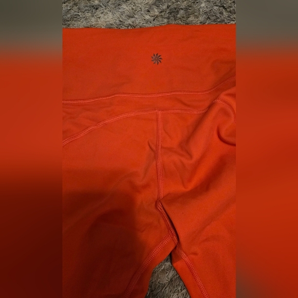 Athleta Contender Orange/Red Leggings - Picture 6 of 6